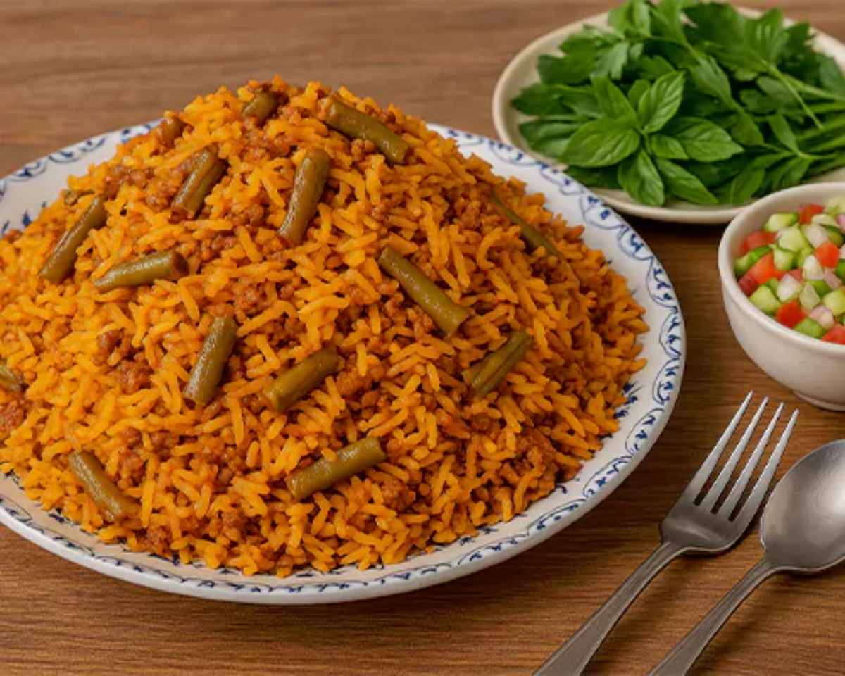 انواع غذا با سویا-لوبیا پلو با سویا