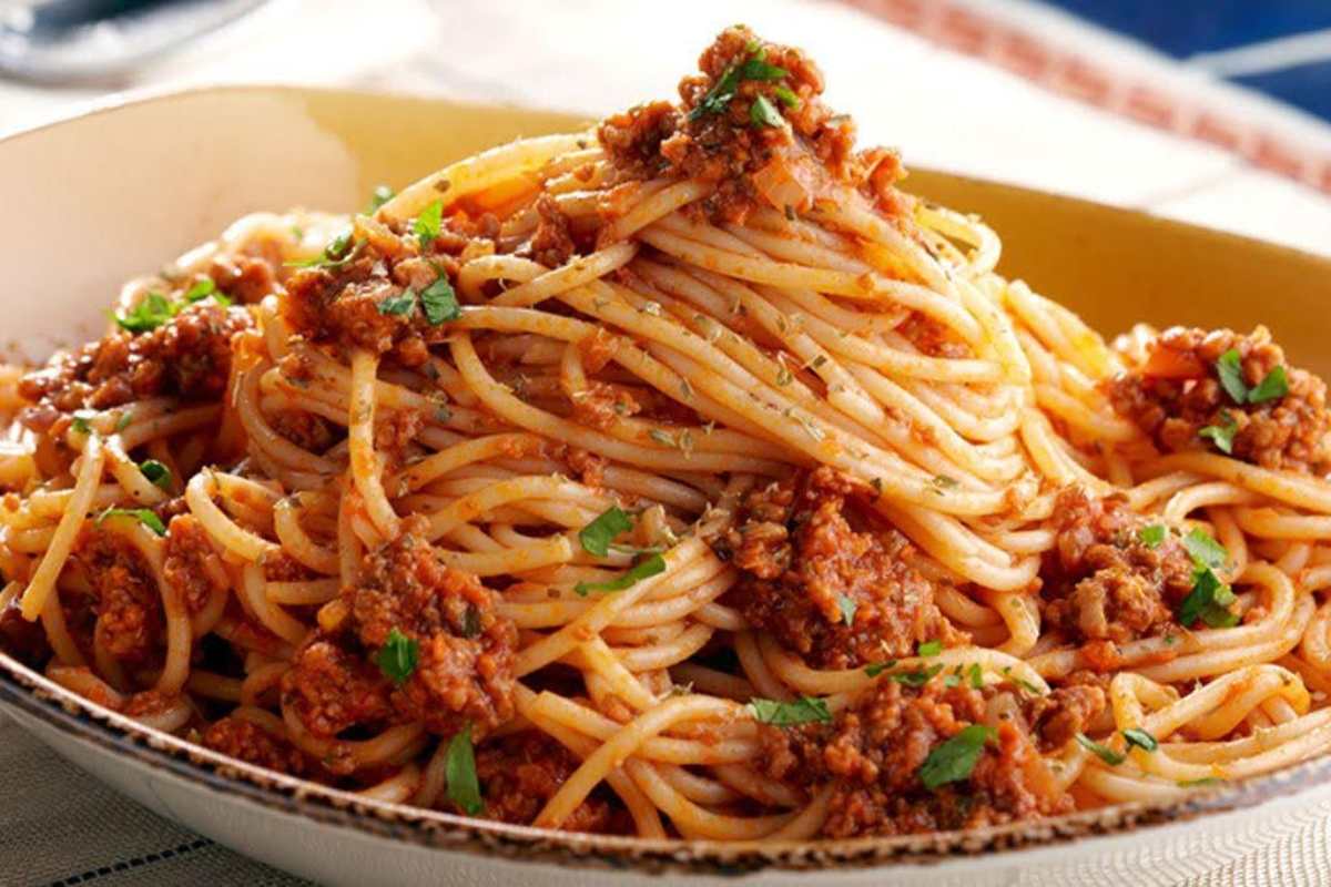 انواع غذا با سویا-ماکارونی با سویا