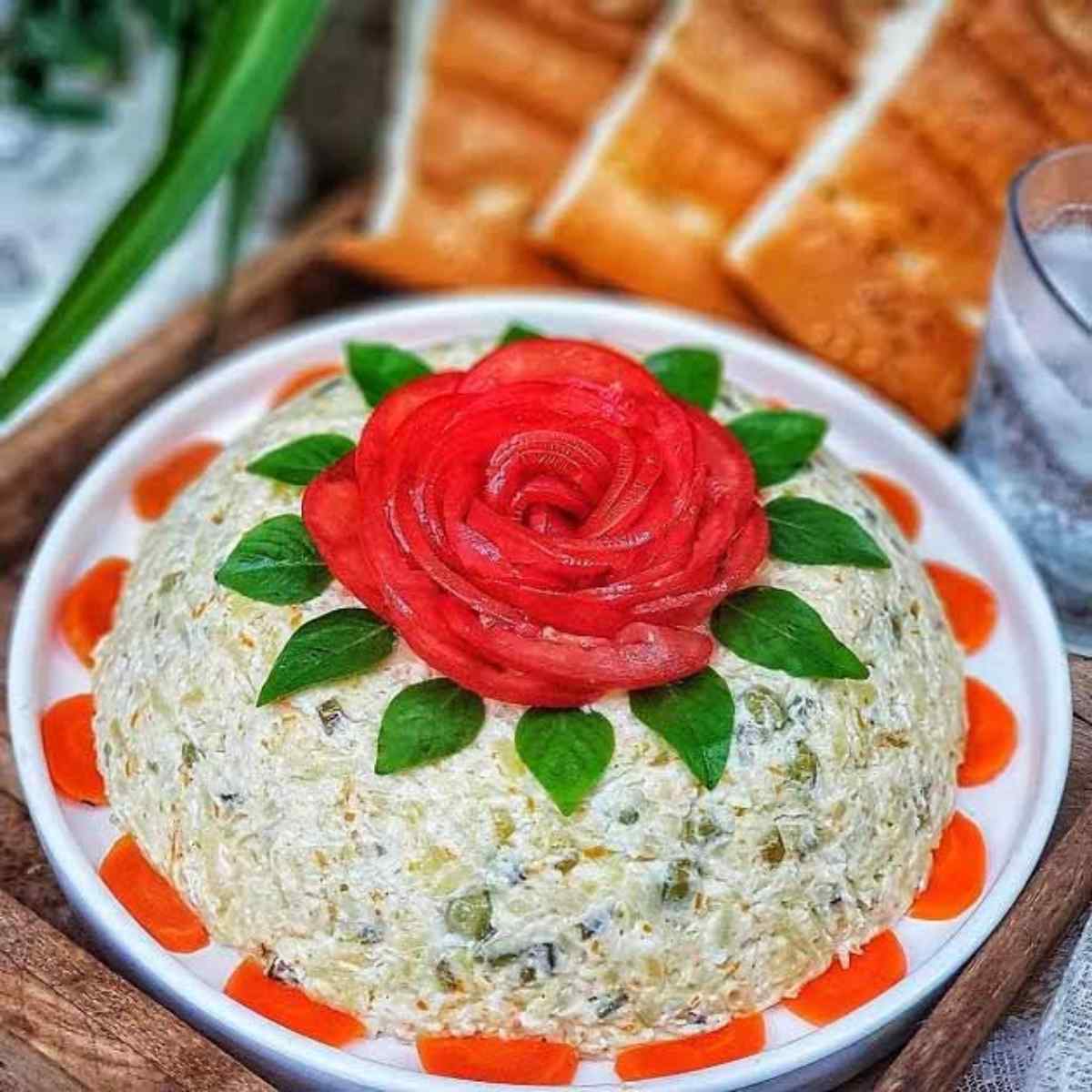 غذاهای بدون گوشت برای شام-سالاد الویه