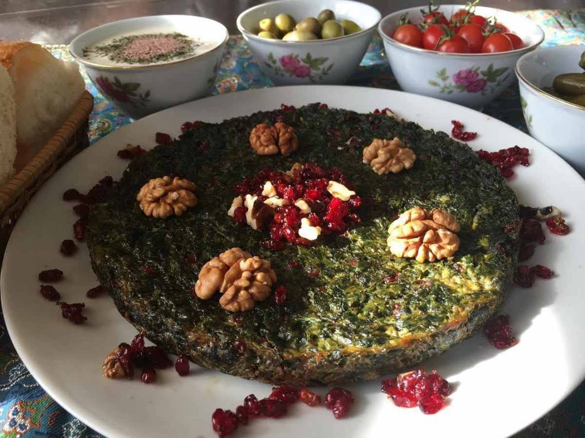 غذاهای بدون گوشت برای شام-کوکو سبزی