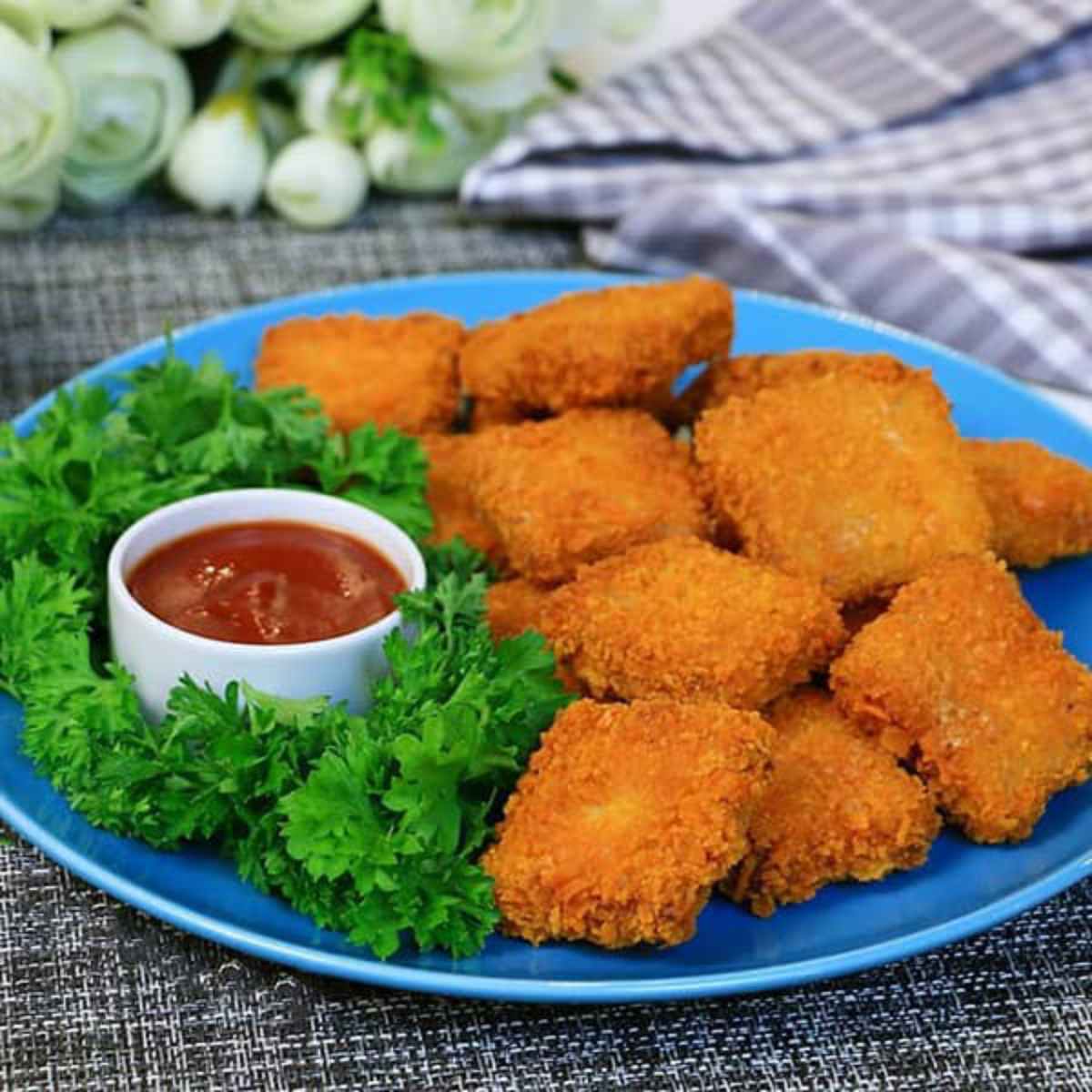 ناهار خوشمزه و سریع-ناگت مرغ