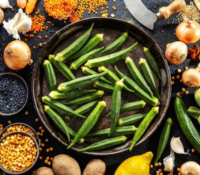 انواع غذا با بامیه