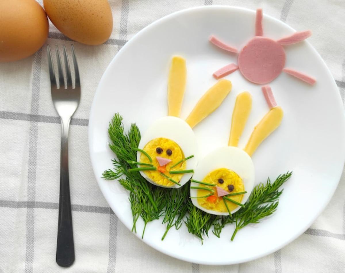 صبحانه مقوی برای کودکان کم وزن-تخم مرغ آبپز