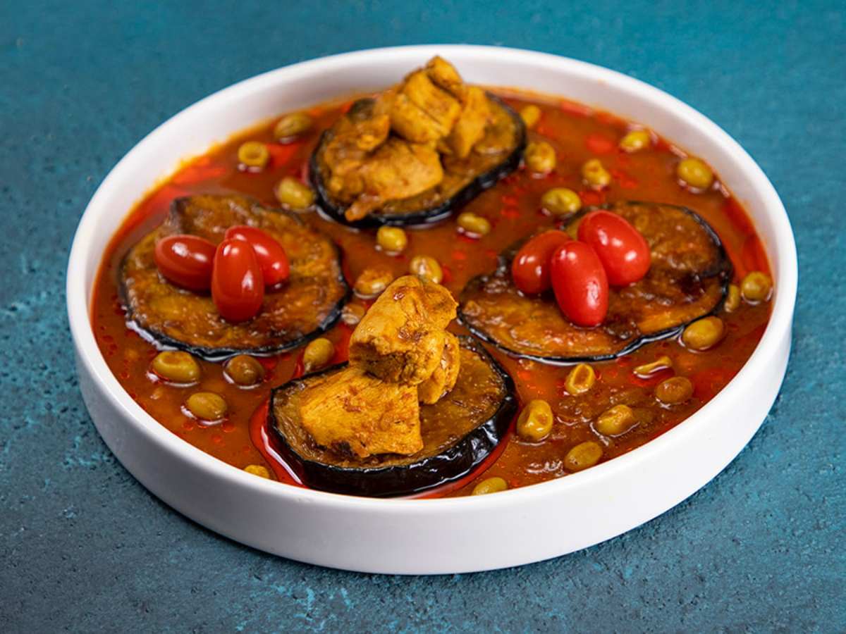 شام خوشمزه با بادمجان