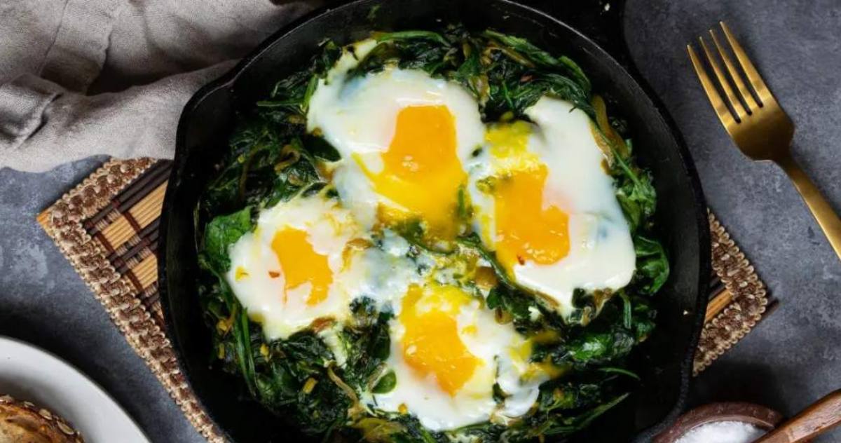 صبحانه خوشمزه با اسفناج