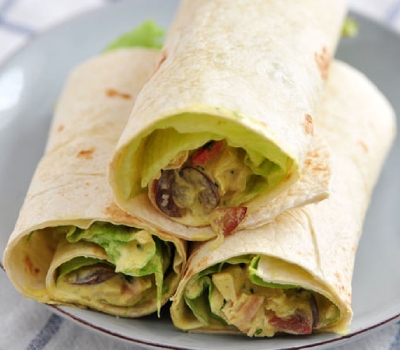 لقمه برای مدرسه با نان لواش