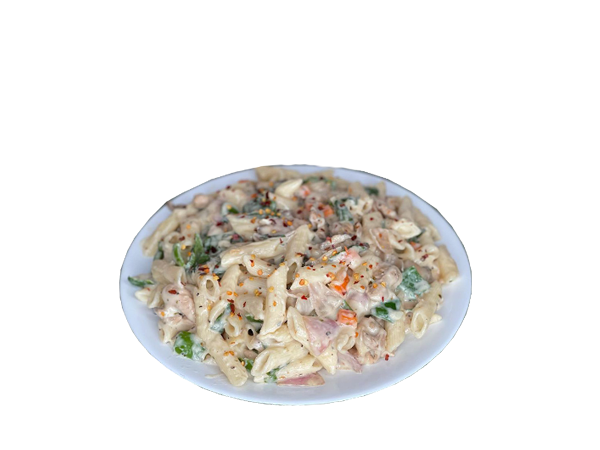 پاستا با سس آلفردو با دوغ