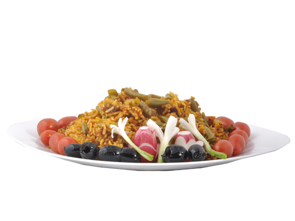 لوبیا پلو با دوغ ( ویژه دبستان )