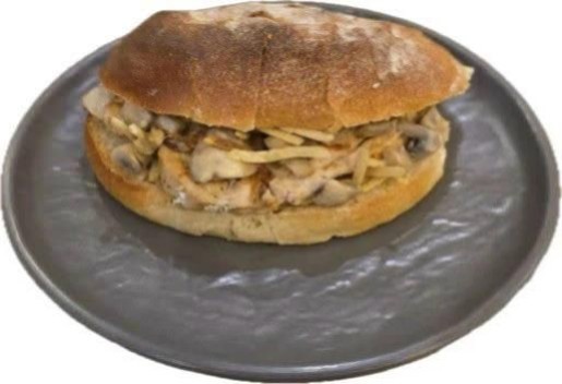 ساندویچ مرغ و پستو با دوغ