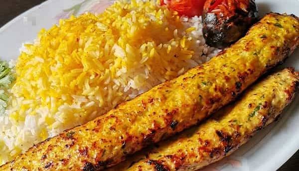 چلو کباب تابه ای مرغ با دوغ ( ویژه دبستان )